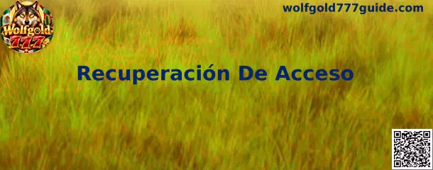 Proceso de Recuperación De Acceso Wolfgold 777